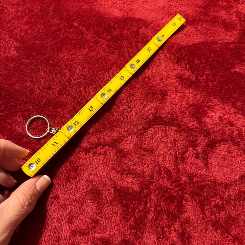 Vintage Style Yellow Folding Ruler Keychain 20"Plastic‎ Novelty Measuring Tape